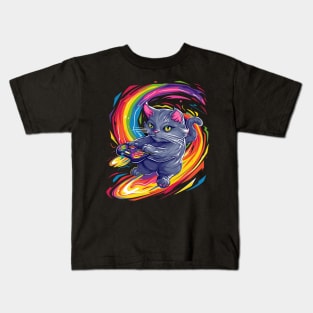 Cat LGBT Fashion Symbolism Kids T-Shirt